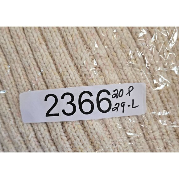 Oversized Beige heavy wt Cable Knit Cardigan Sweater fisherman boho cottagecore - Picture 6 of 6